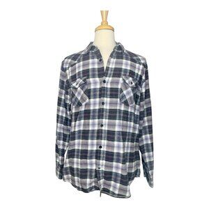 Drill Clothing Co. Mens Plaid Button-Up Shirt Size XL Long Sleeve 100% Cotton
